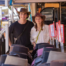 Load image into Gallery viewer, Brown/Silver Rodeo Hat
